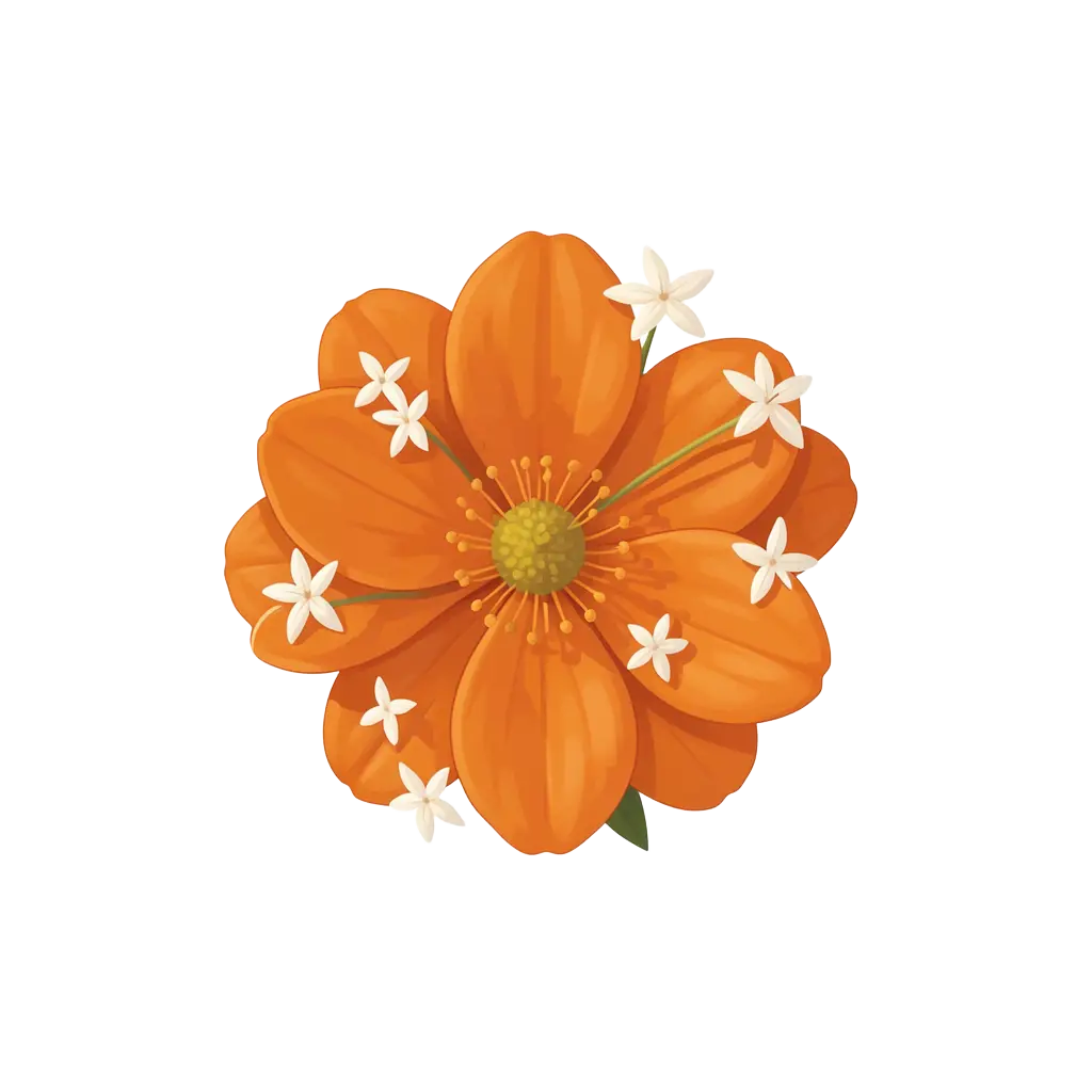 African Orange Flower